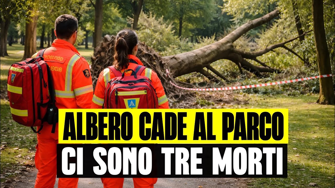 TRAGEDIA A PASQUETTA: ALBERO CADE AL PARCO E UCCIDE 3 PERSONE. IL DRAMMA IN POCHI ATTIMI