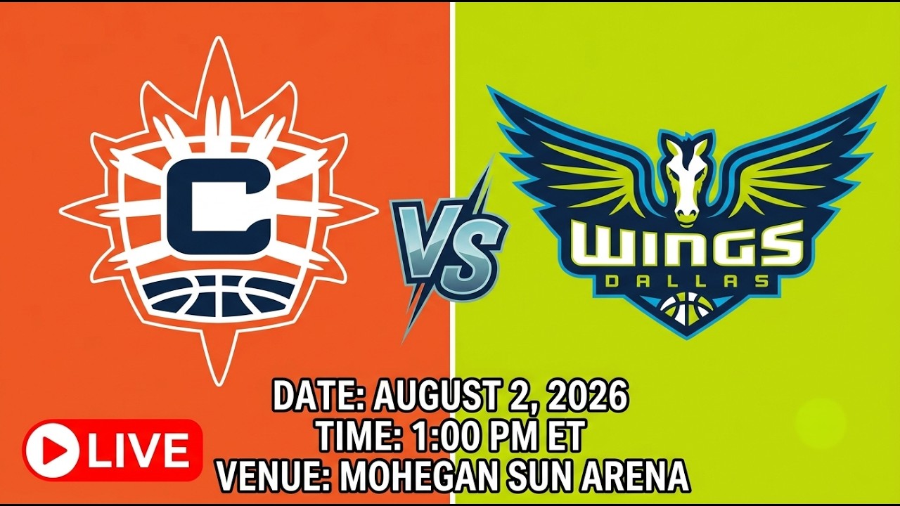Connecticut SUN vs Dallas WINGS LIVE FULL GAME | WNBA 2026 Season (AUGUST 2, 2026)