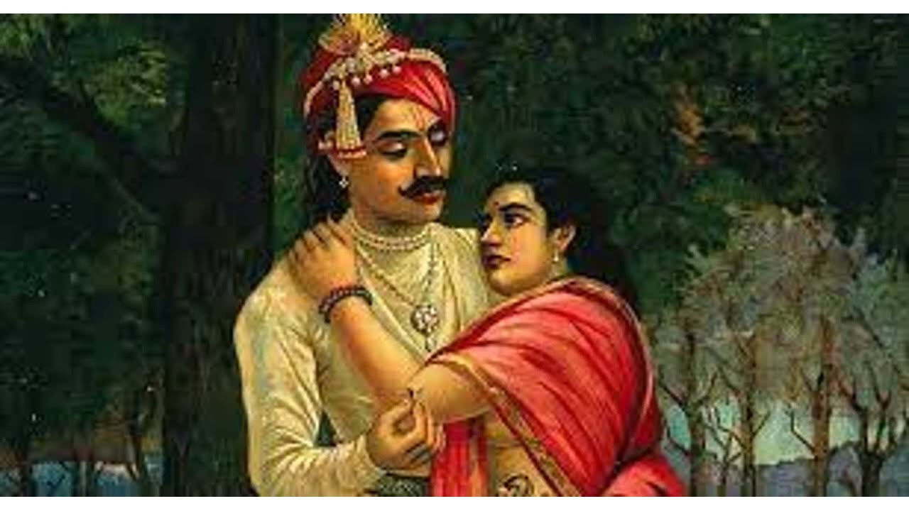 ദുഷ്യന്തന്റെയും ശകുന്തളയുടെയും കഥ.