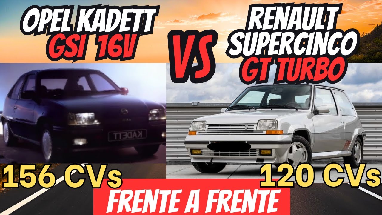 Opel Kadett gsi 16v contra Renault Supercinco GT turbo, ¿Es realmente más rápido que el GSI?