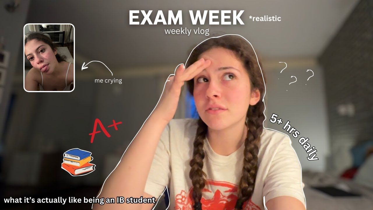EXAM WEEK - a (realistic) weekly vlog | what exams are like as an IB student.