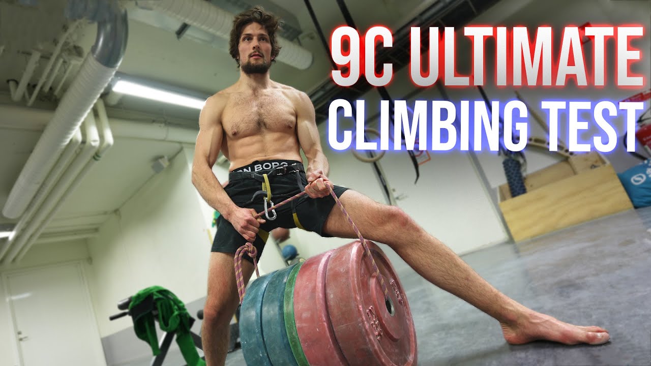 Trying the 9c Ultimate Climbing Test