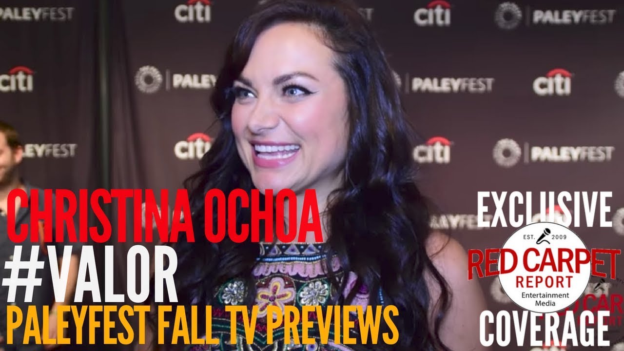 Christina Ochoa #Valor interviewed at the CW series 'Valor' preview at PaleyFest