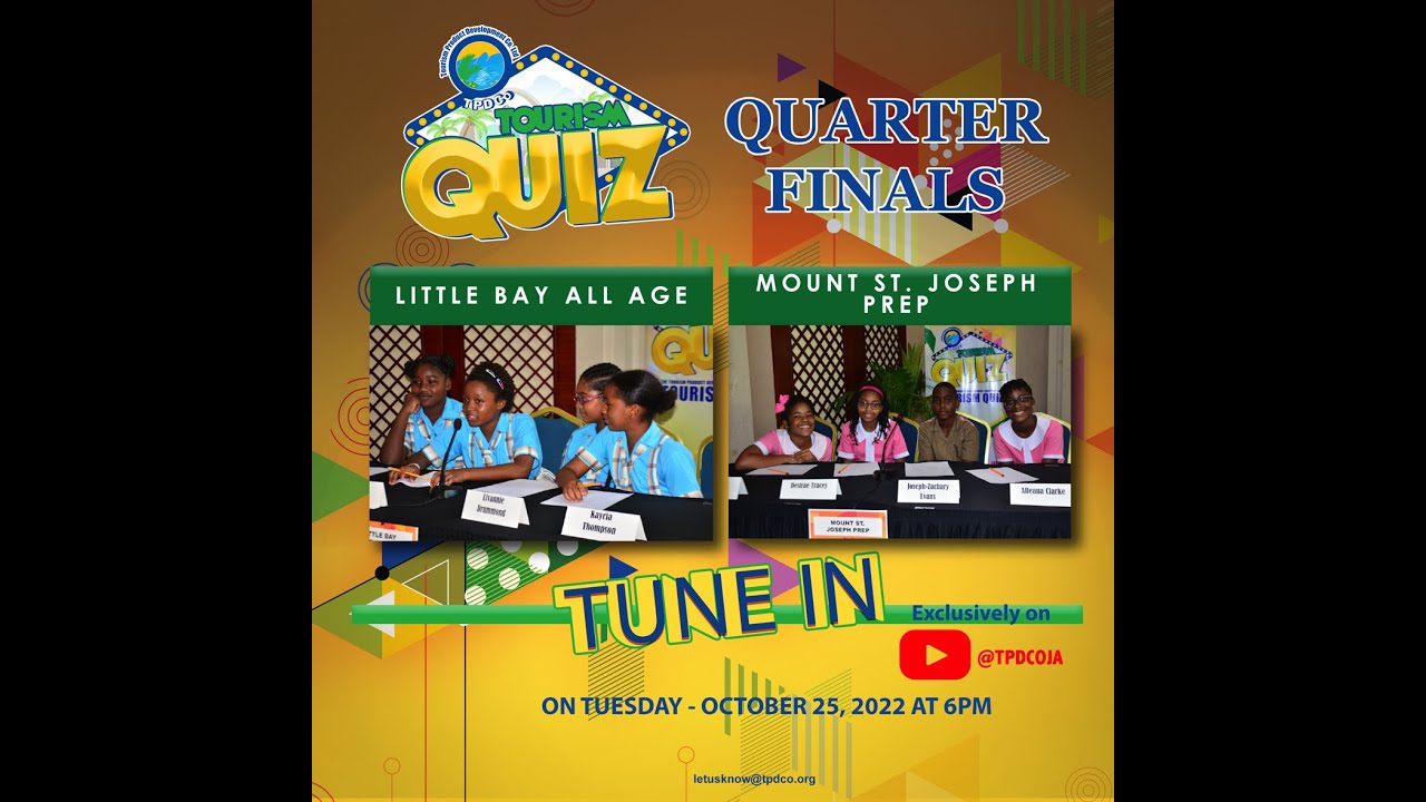 TPDCO Tourism Quiz | Quarter Finals 1 | Mount St Joseph  Prep vs Little Bay All Age