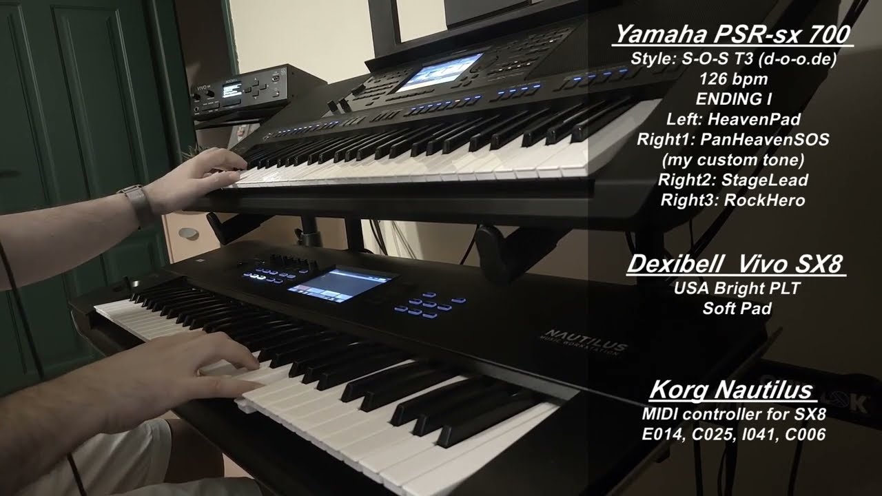 SOS, ABBA - @OfficialABBA  instrumental cover on Yamaha PSR-sx 700, Korg Nautilus, Dexibell SX8