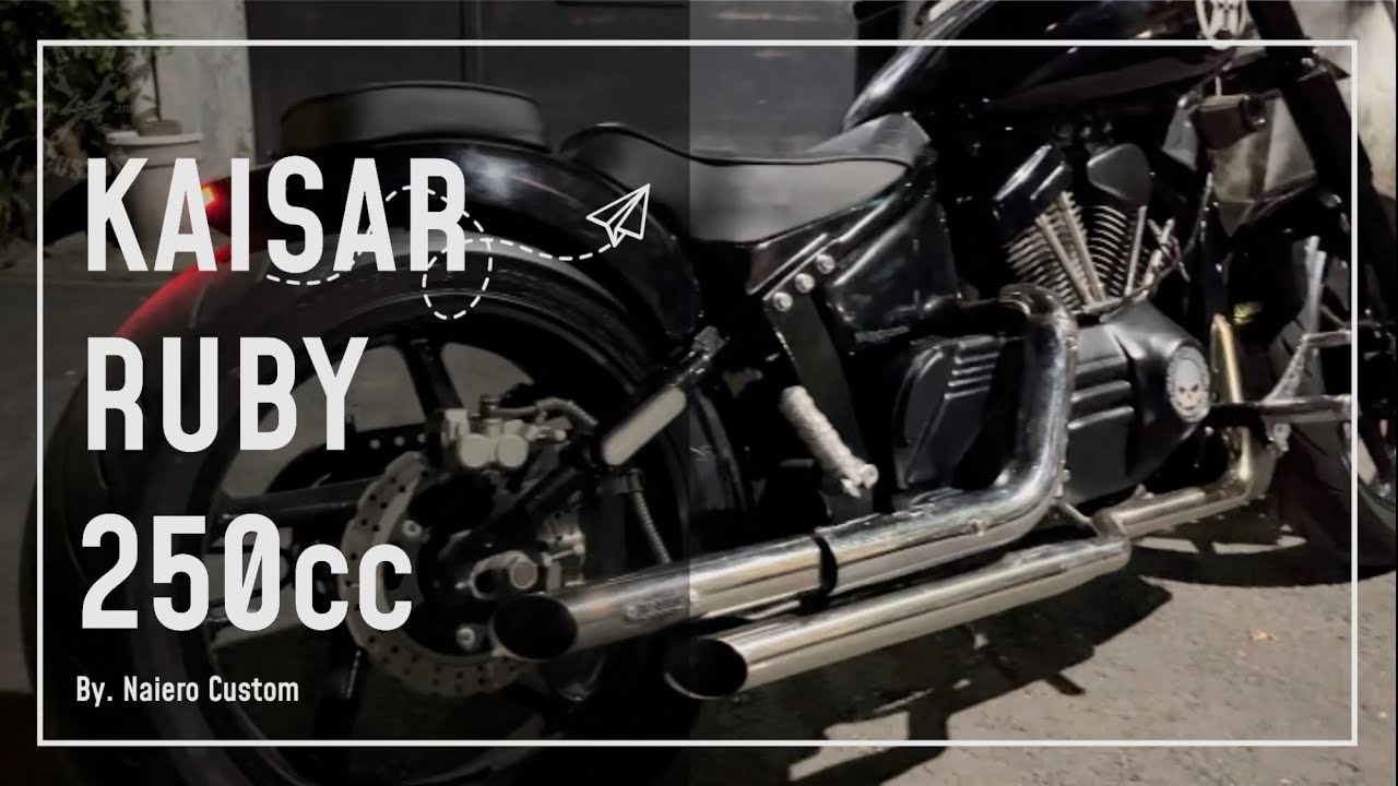 Kaisar Ruby v250cc custom  #bobber #fatboy #homemade 🔥🔥