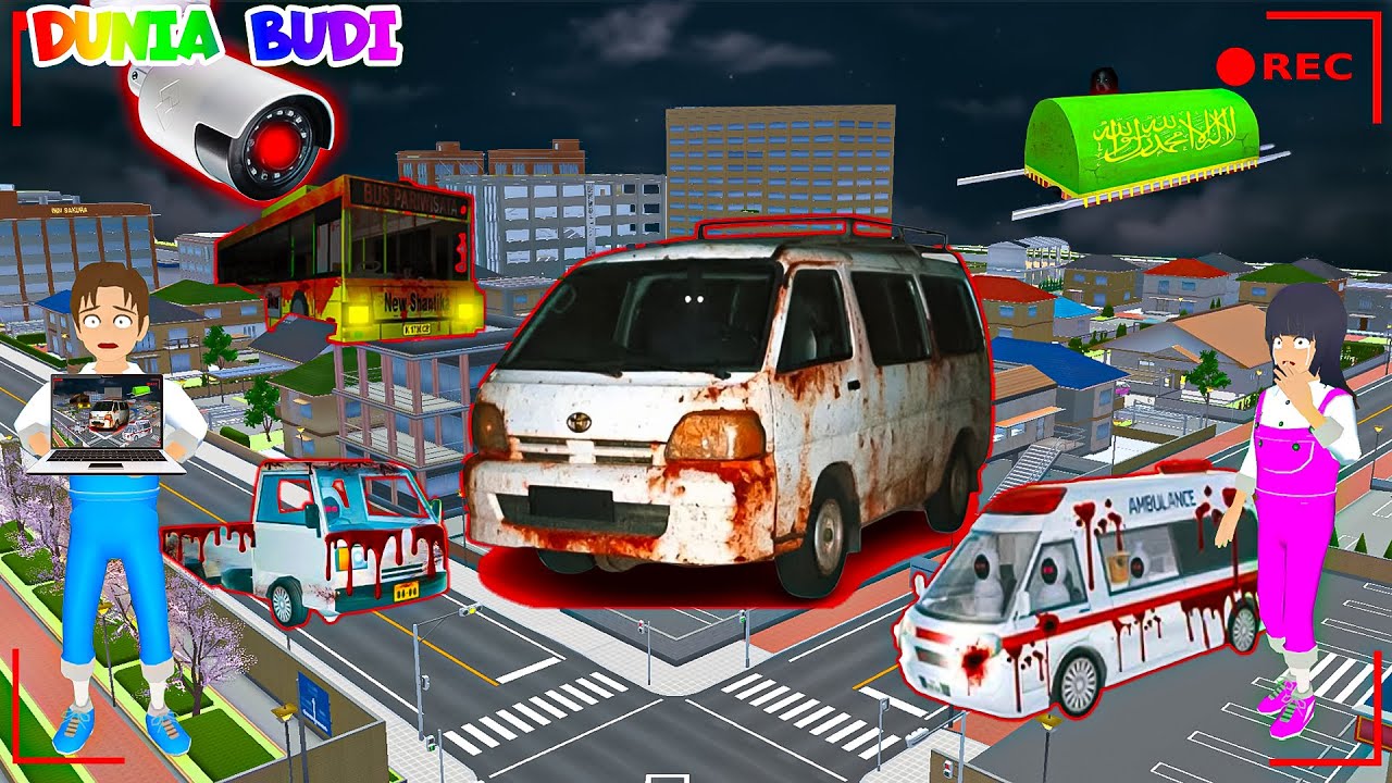 Yuta Mio Panik!😱 CCTV Merekam MOBIL VAN MBG BERHANTU, HANTU LAMPOR, AMBULAN BERDARAH Di Kota Sakura