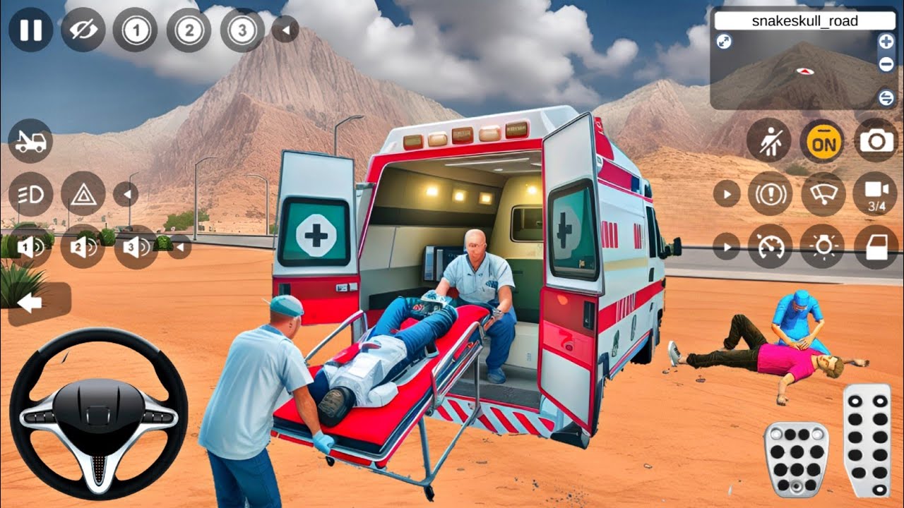 محاكي ألقياده إسعاف سائق سيارة إسعاف أمريكي ألعاب أندرويد العاب سيارات 4# Ambulance Android Gameplay