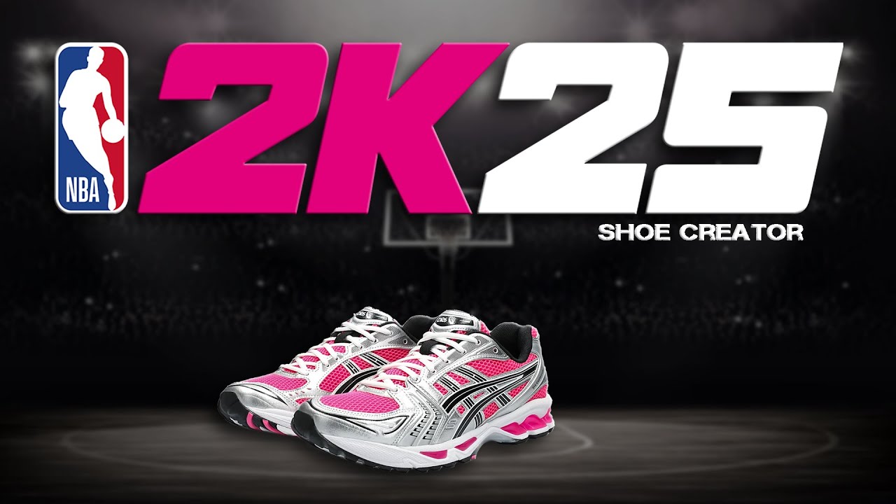 NBA 2K25 Shoe Creator - How to make Asics Gel-Keyano 14 'Pink Glo'