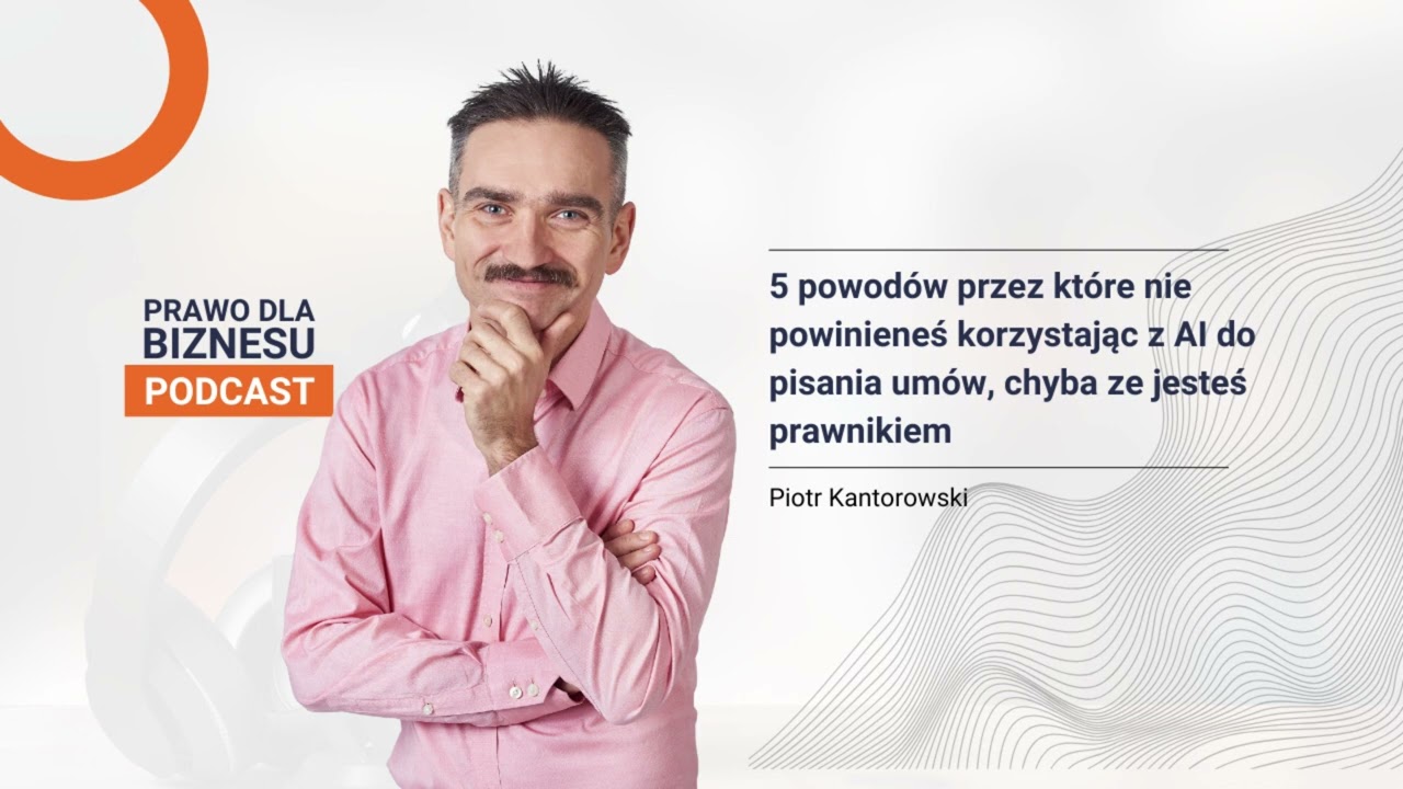 5 powodów przez które nie powinieneś korzystając z AI do pisania umów, chyba ze jesteś prawnikiem ‐