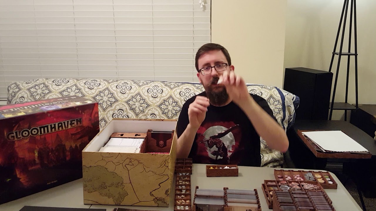 Gloomhaven Board Game + Broken Token Organizer