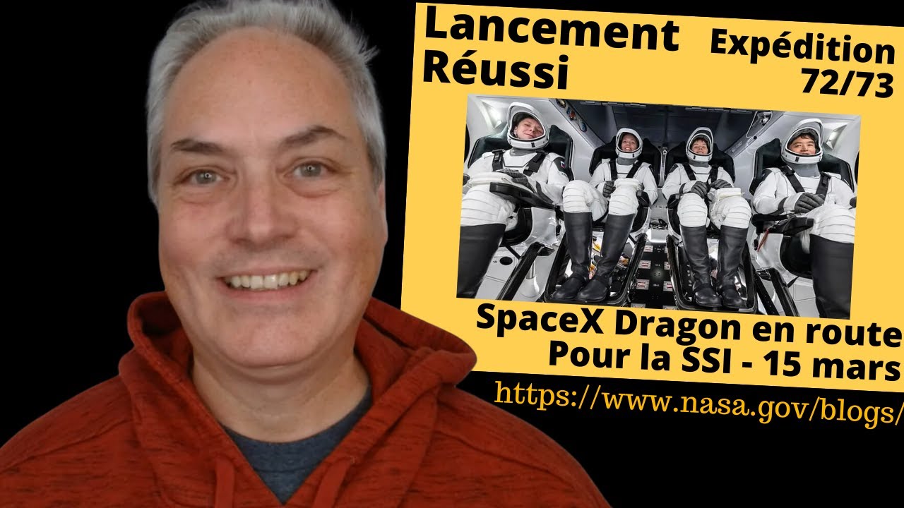 Crew-10 de SpaceX et NASA - Lancement Réussi - Retour bientôt de Sunita Williams et Butch Wilmore