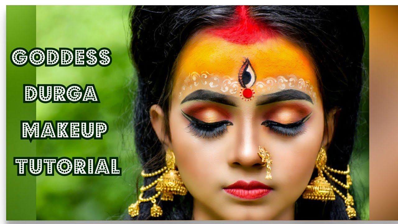 Goddess Durga Makeup Tutorial || Spiffy Rimi Banerjee