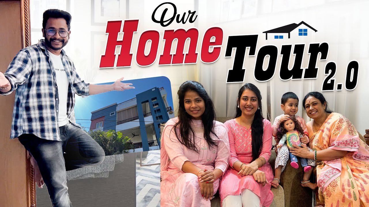 Our Home Tour 🏡 |Sweet Memories |New |Ground Floor |JayapradaChalla |Sirichalla| Famlily Vlog|EP-44