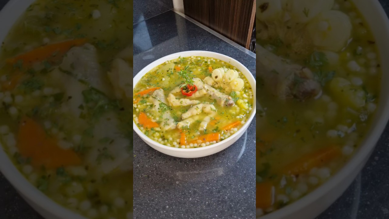 Sopa de patitas con bastante col&aacute;geno #receta #recetadecomidaperuana #comidaperuana #recetasfaciles
