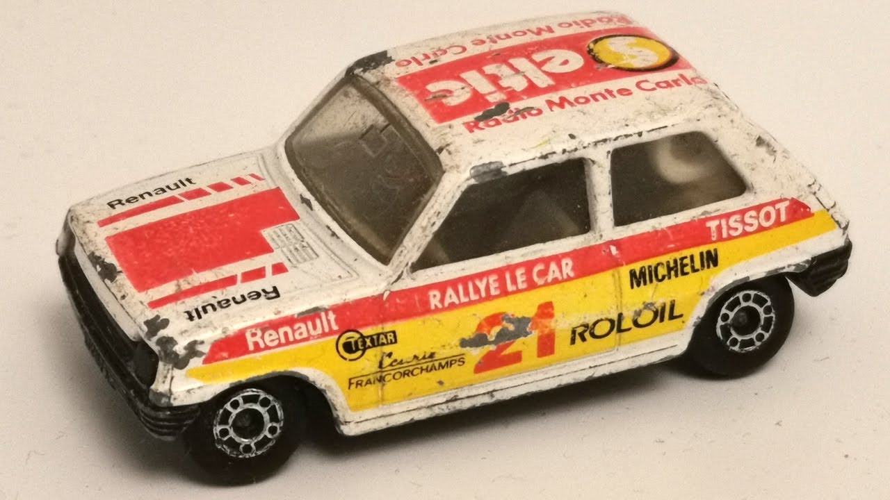 Реставрация Matchbox Renault 5 TL №MB21. Литая модель игрушки.