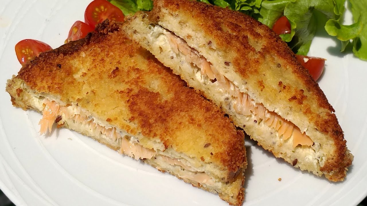Recette à tomber : croque saumon fumé et fromage ail et fines herbes 🤤