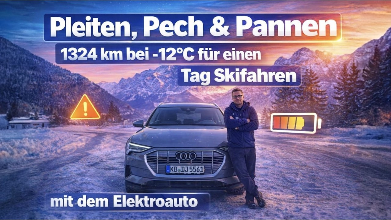 1324 km mit dem Elektroauto für einen Tag Skifahren