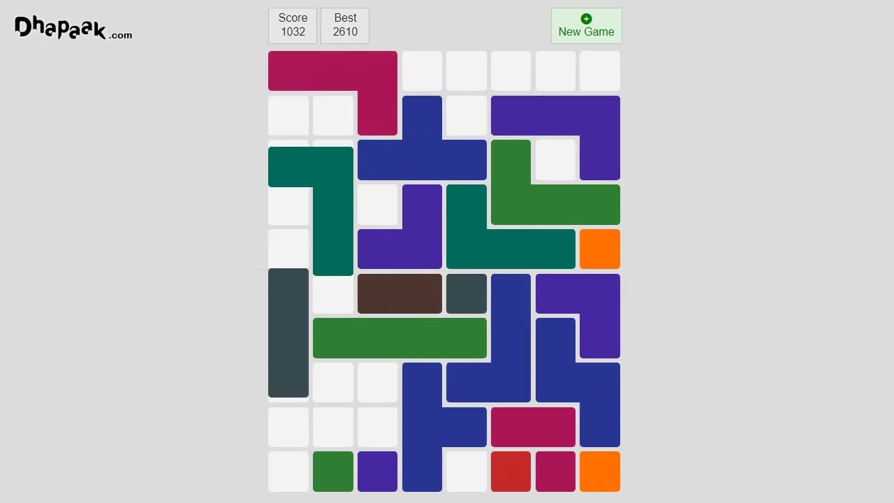 2048 TETRIS | Puzzle Game - Gameplay