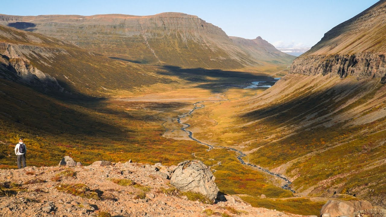 remote hikes: secret waterfall in the westfjords of iceland [quiet content]