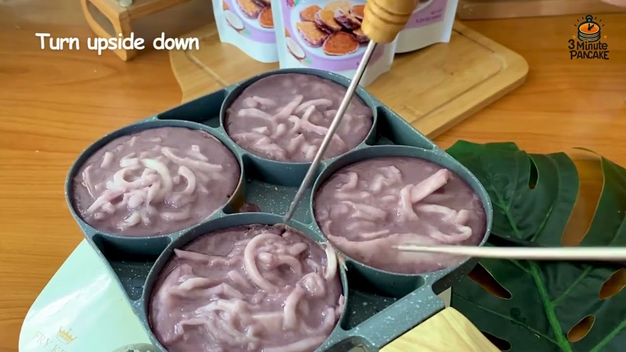 how to cooking? Kanom babin  Thai Coconut Pancakes  3 minute pacanke