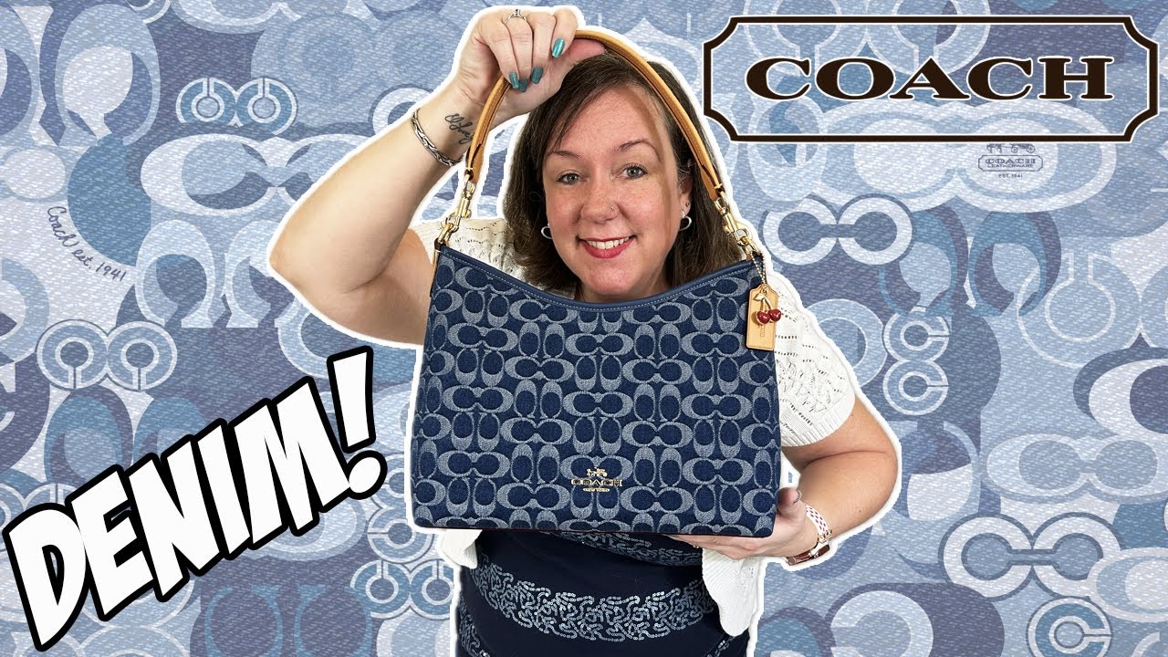 COACH Laurel Shoulder Bag in Signature DENIM | AKBBags