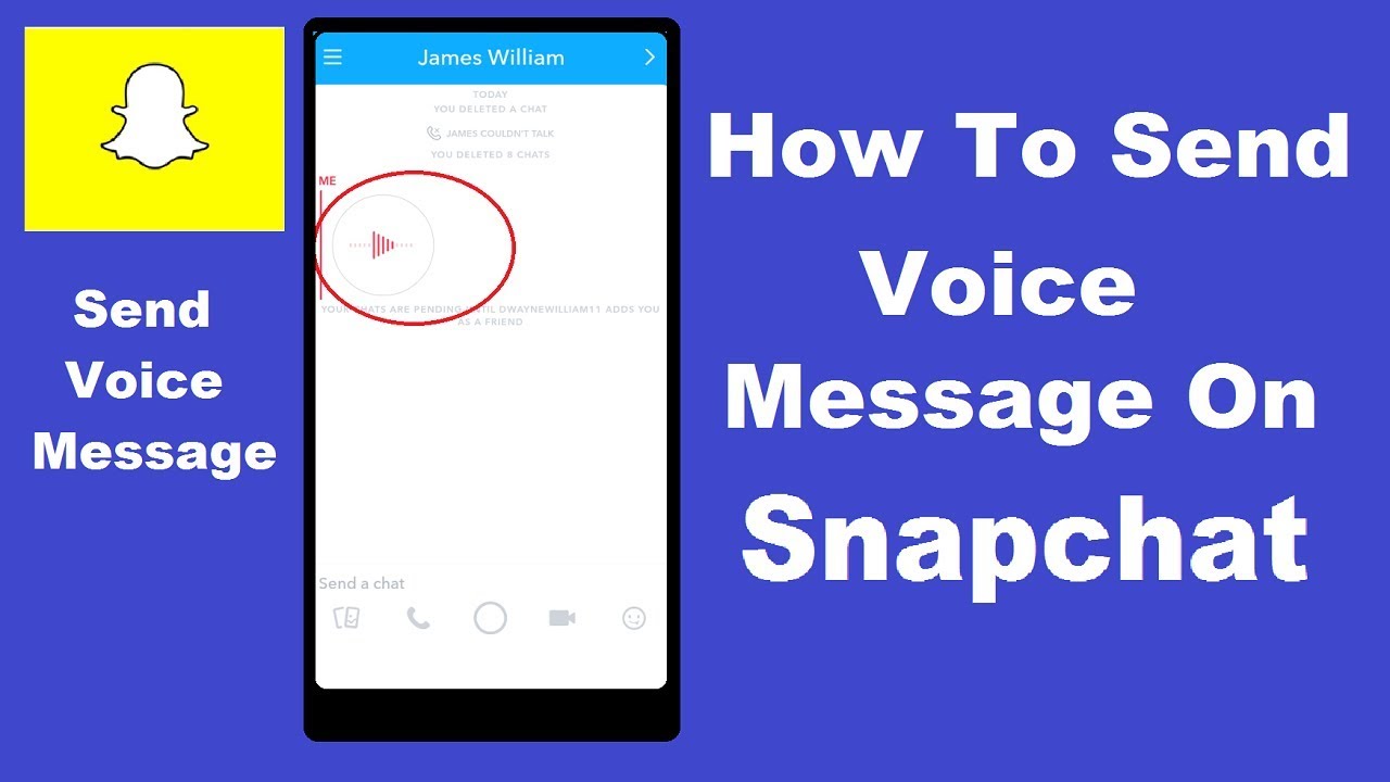 How to send voice message on snapchat