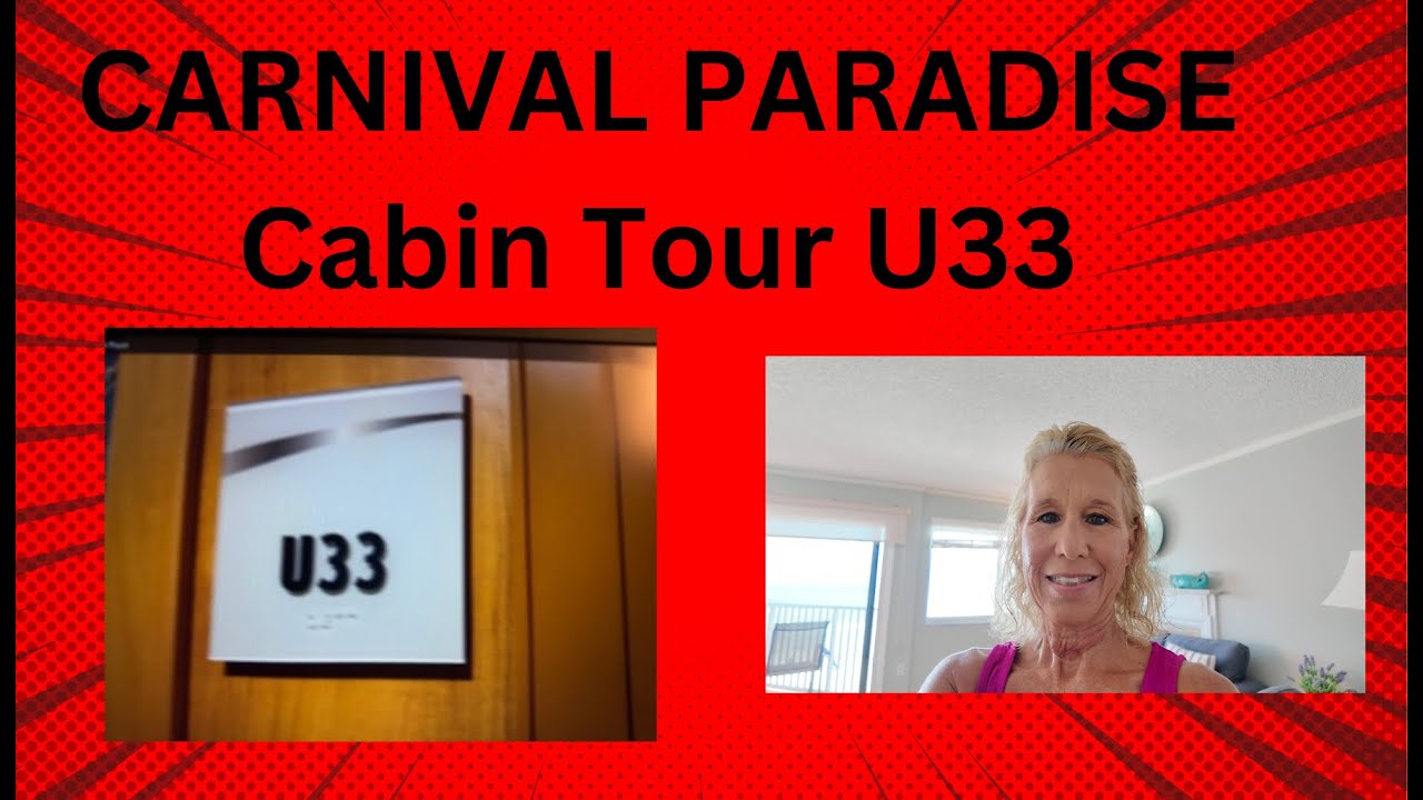 Каюта U33 с видом на океан на лайнере Carnival Paradise