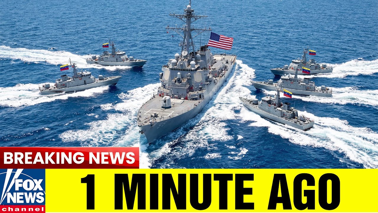 5 Venezuelan Warships MOVE IN FAST on a U.S. Navy Ship — Then THIS Happened...