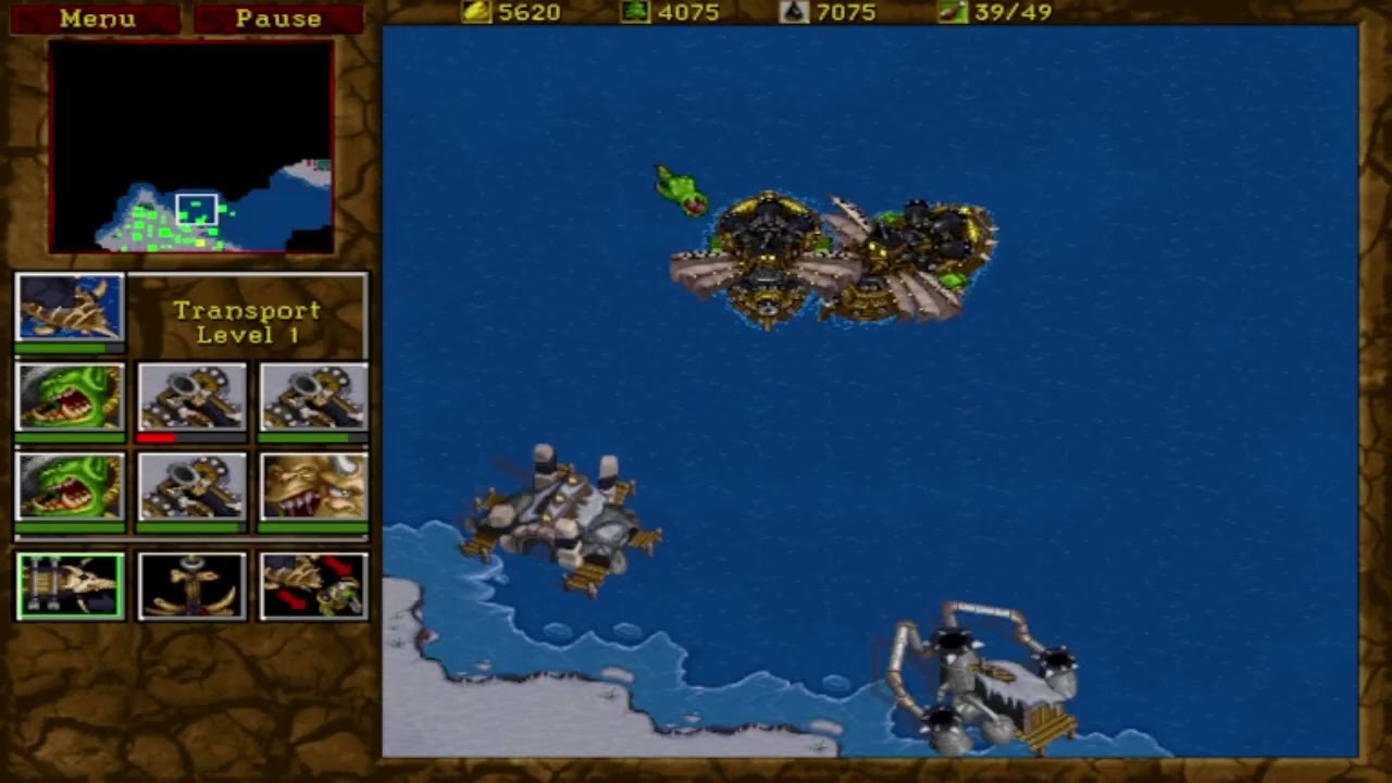 Warcraft 2 - Tides of Darkness - Orc Campaing Map 09
