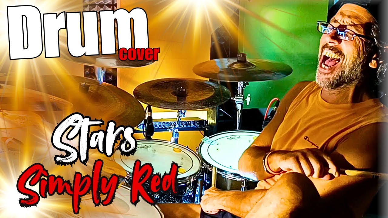 Stars 🔸Simply Red #drumcover#youtube#music