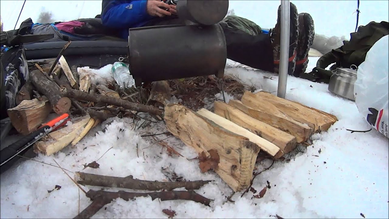 6-day winter outing using my Kifaru 6-man tipi. 2014 Kifaru ECR.
