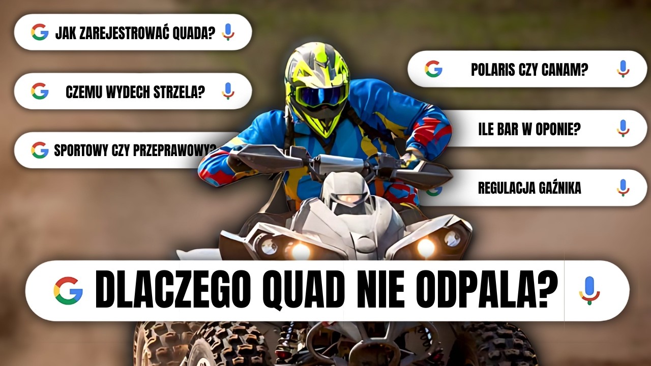 NAJCZĘSTSZE PYTANIA o QUADY - Dlaczego quad nie chce odpalić? Czemu strzela z wydechu? Odpowiadamy!