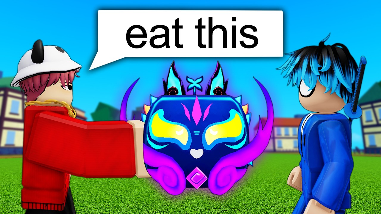 I Forced My Friend To Play Blox Fruits