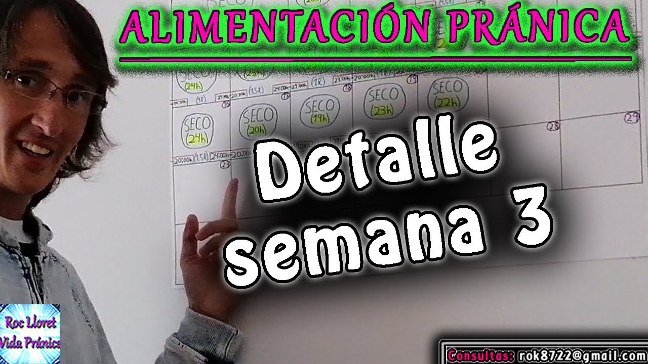 &iquest;C&oacute;mo es VIVIR SIN COMER? Detalle Semana 3 con la Alimentaci&oacute;n Pr&aacute;nica | Respiracionismo