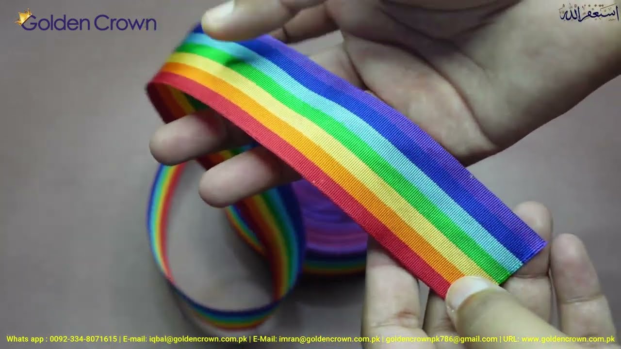 Medal ribbon Rainbow, Rainbow Multicolor Neck Ribbon, Custom Rainbow Award Ribbon, Medal Ribbons
