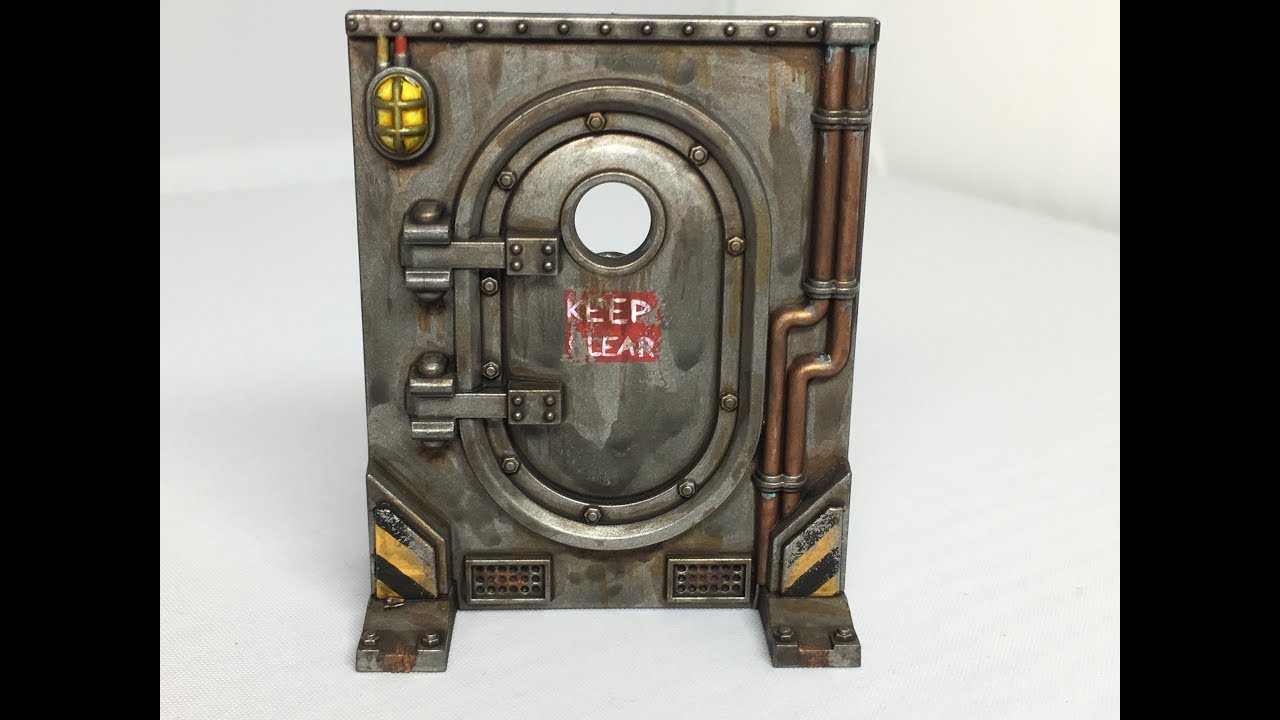 How to Paint Necromunda Scenery part 2 - Loot Caskets, Doors and Gang Relic