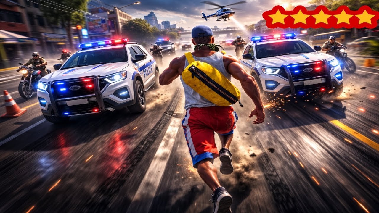 Indian Bike Driving 3D 🔥 5 Star Police After Me | Epic Escape Gameplay