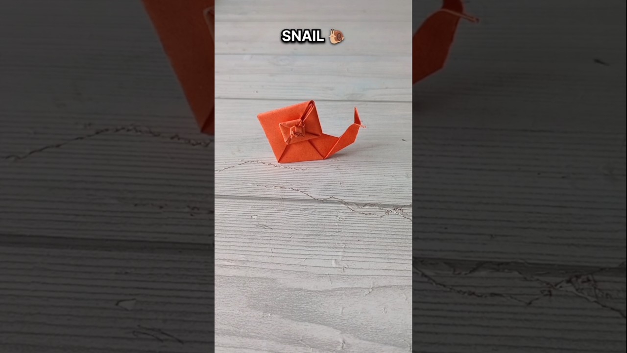 SNAIL ORIGAMI TUTORIAL| HOW TO MAKE A SNAIL PAPER CRAFT| FOLDING ARTWORK| ORIGAMI