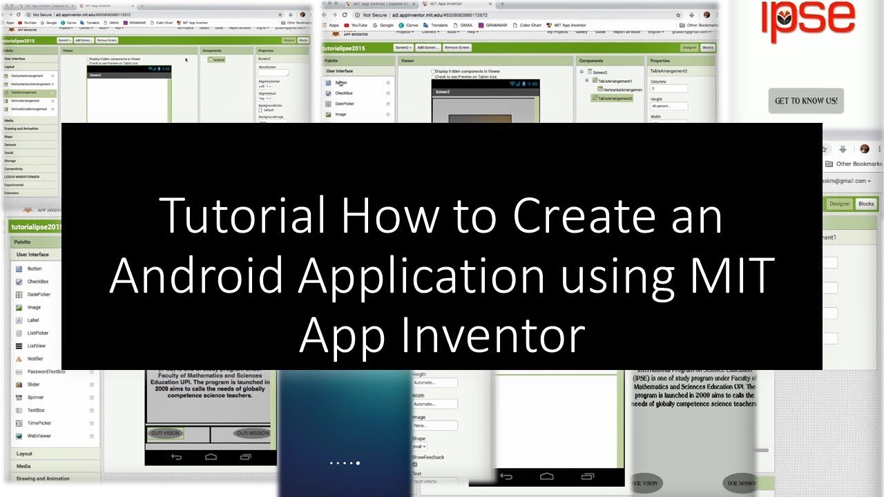 Tutorial How to Create an Android Application using MIT App Inventor