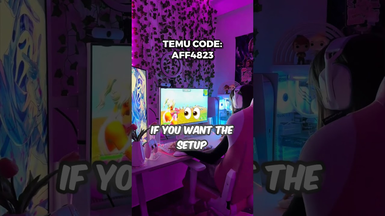 temu unboxing + budget temu gaming setup makeover 🌸🎀