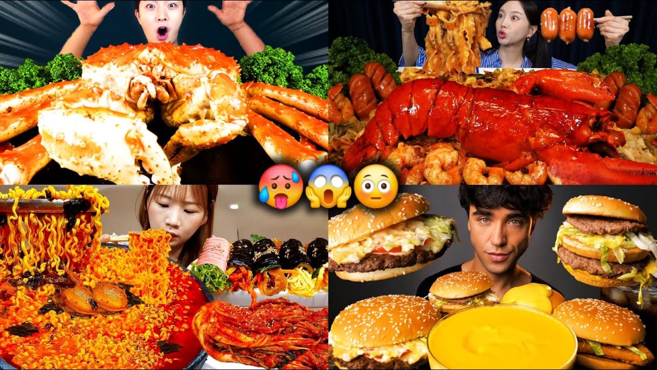 Endless Mukbang ASMR 🤤🔥 | 60 Minutes of Eating Sounds