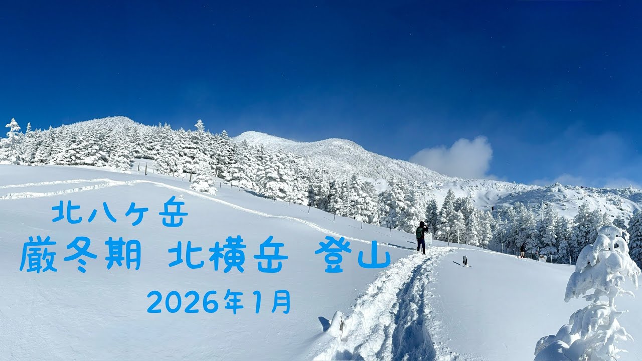 北八ヶ岳 北横岳 厳冬期 登山 2026年1月25日