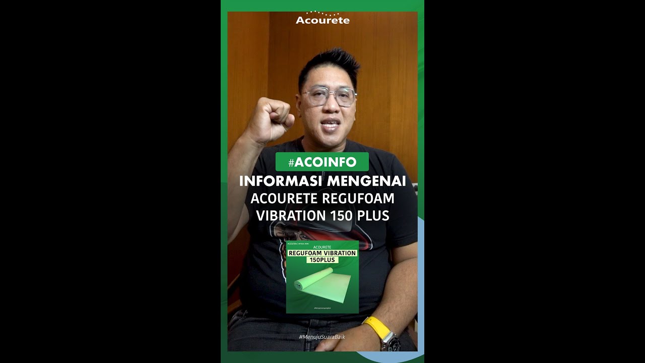 Peredam Suara Getaran Lantai Acourete Regufoam Vibration 150Plus Beserta Implementasinya