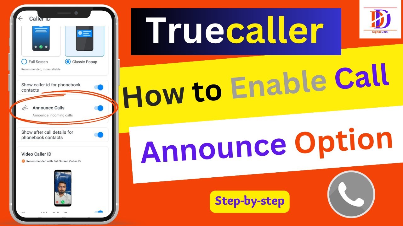 How to enable call announce setting in gold Truecaller/short tricks call settings gold 2k23