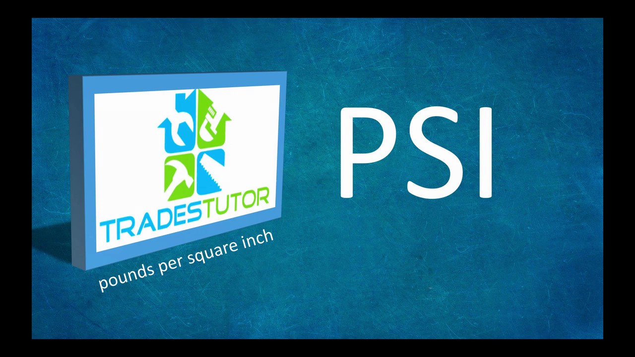 Pounds per square inch. Converting feet and inches into PSI
