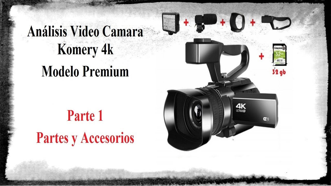 Video Camara Komery 4k Premium Parte 1 Accesorios