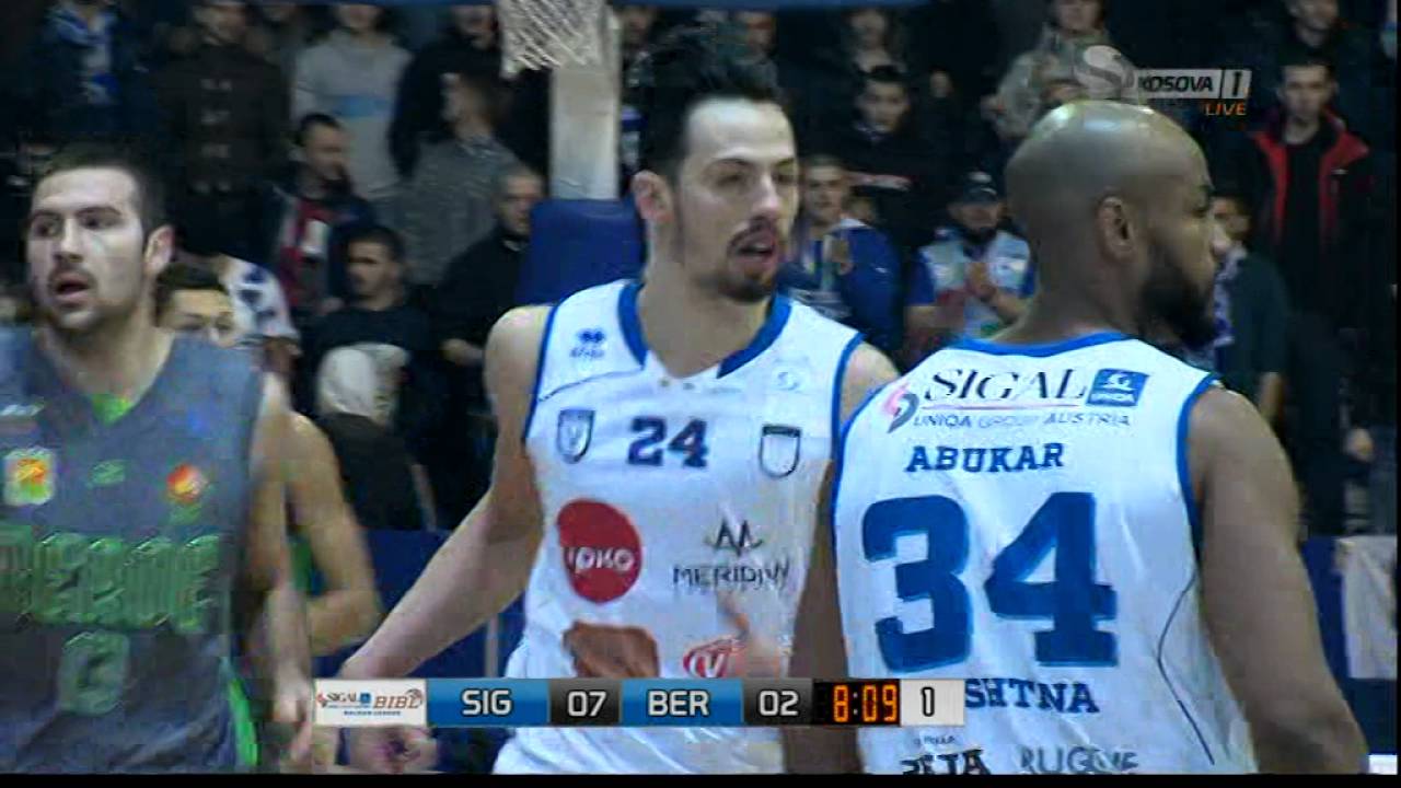 BC Beroe @ KB Sigal Prishtina Part 1 Jan. 19 2016