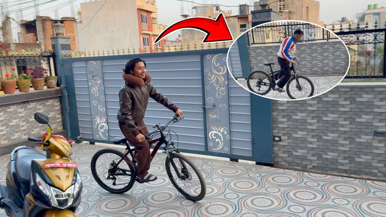 CYCLE STUNT DEKHAUDA YESTO BHAYO🤣