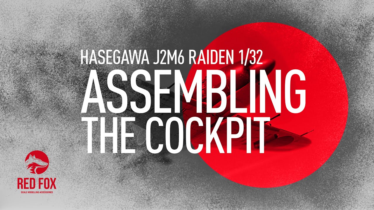 Hasegawa  J2M6 Raiden Red Fox Studio Cockpit 1/32